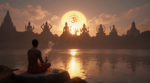 O hinduísmo é mais que religião: é consciência, reencarnação e autoconhecimento. Karma, dharma e moksha revelam sua essência além da mente e do corpo.