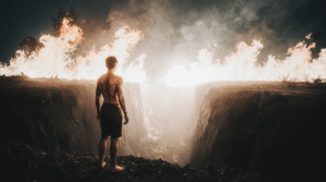 Entre fogo, vazio e luz, a alma renasce. A travessia do medo revela o ser. Das cinzas, surge a essência. Morrer é retornar mais inteiro, mais vivo.